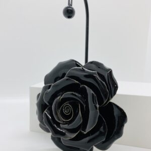 Black Rose Porcelain Hanger