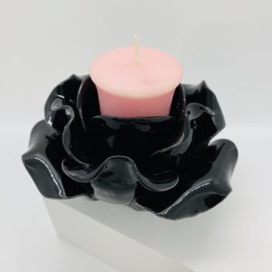 Black Rose Candle holder Small
